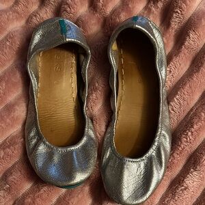Tieks Metallic Silver Women's Flats